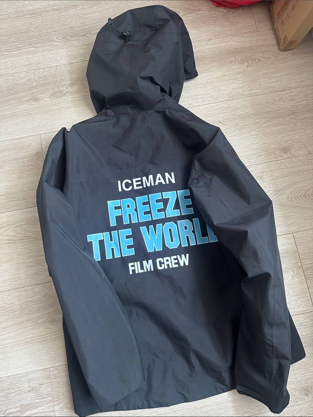 DRAKE ICEMAN | EXCLUSIVE FILM CREW Freeze The World Black Hooded Jacket - Men's